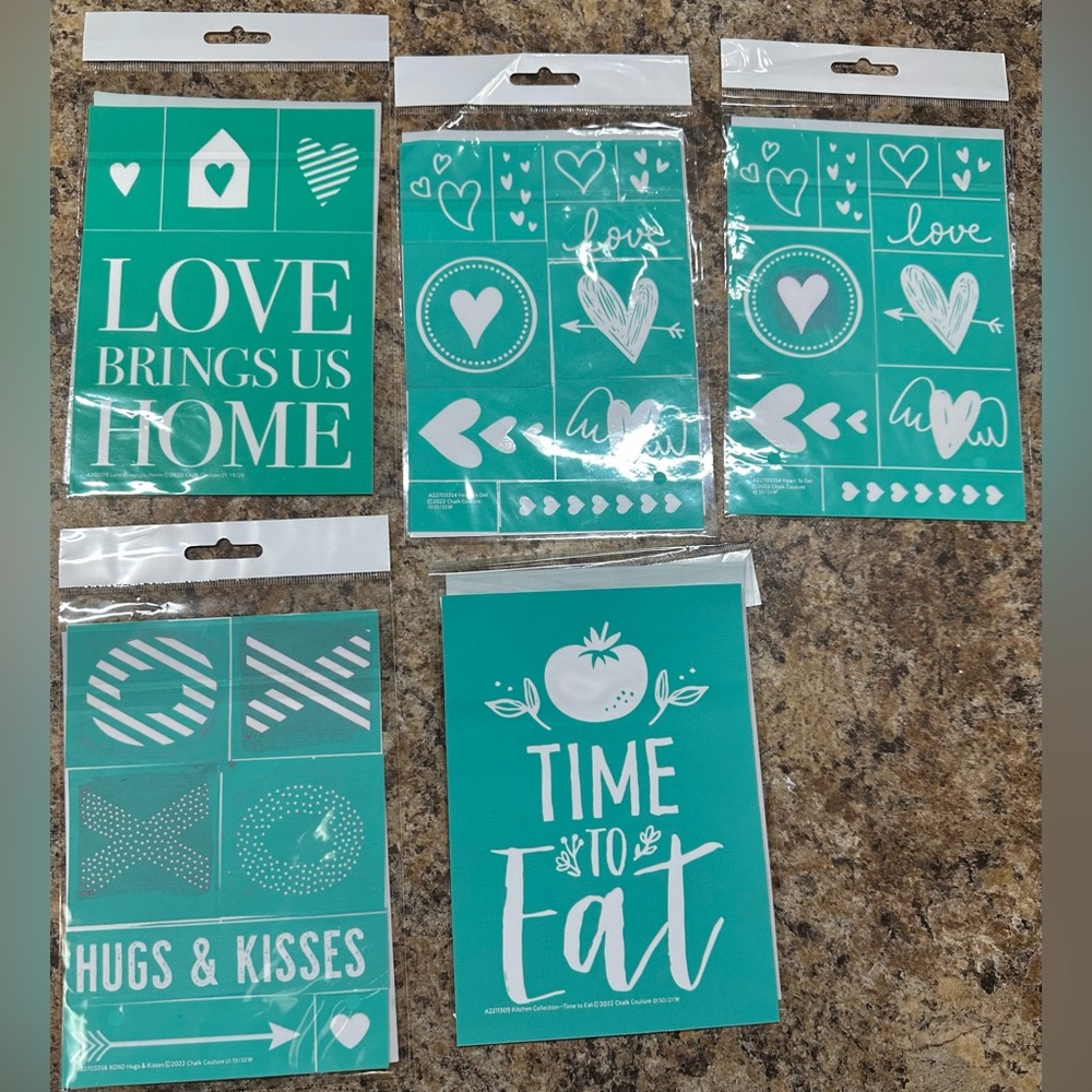 Chalk Couture Love and Kitchen Themed Templates